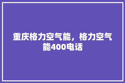 重庆格力空气能，格力空气能400电话 龙头管件