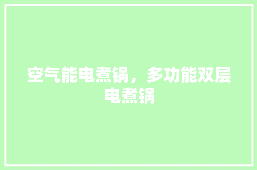 空气能电煮锅，多功能双层电煮锅 家居维修