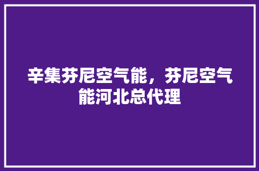 辛集芬尼空气能，芬尼空气能河北总代理 空调