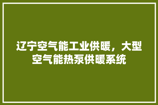 辽宁空气能工业供暖，大型空气能热泵供暖系统 清洁保养