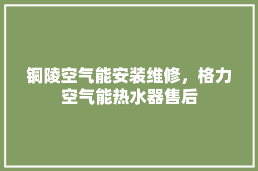 铜陵空气能安装维修，格力空气能热水器售后 洗衣机