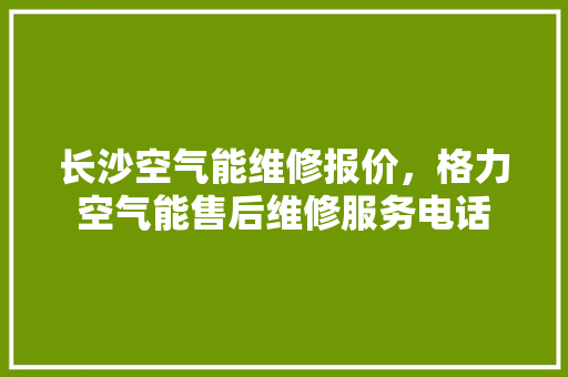 长沙空气能维修报价，格力空气能售后维修服务电话 灯具安装