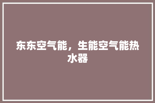 东东空气能，生能空气能热水器 热水器