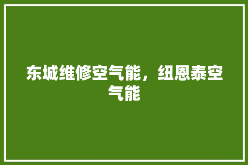 东城维修空气能，纽恩泰空气能 装修设计