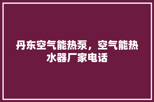 丹东空气能热泵，空气能热水器厂家电话 冰箱