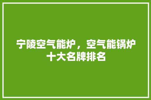 宁陵空气能炉，空气能锅炉十大名牌排名 装修设计