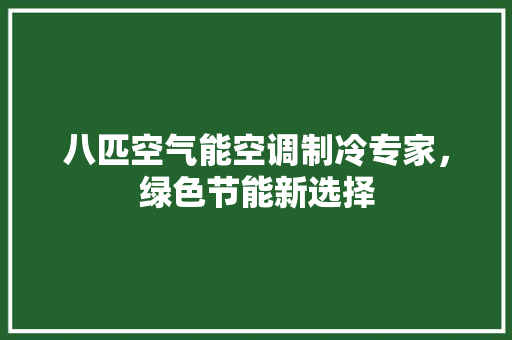 八匹空气能空调制冷专家，绿色节能新选择 冰箱