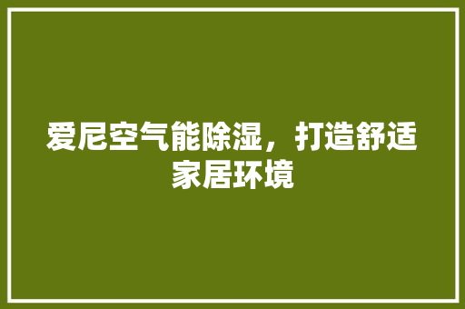 爱尼空气能除湿，打造舒适家居环境 热水器