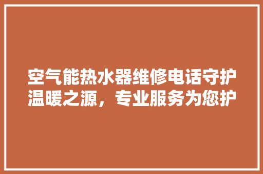 空气能热水器维修电话守护温暖之源，专业服务为您护航 空调