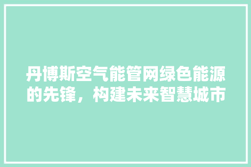 丹博斯空气能管网绿色能源的先锋，构建未来智慧城市 洗衣机