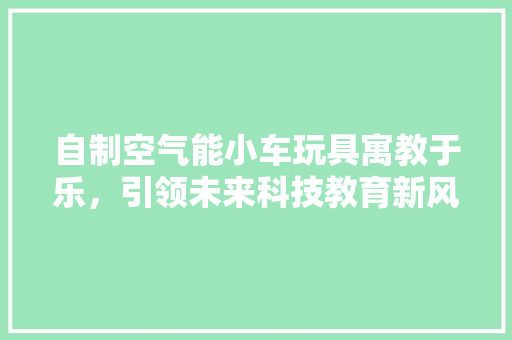 自制空气能小车玩具寓教于乐，引领未来科技教育新风尚 家居维修
