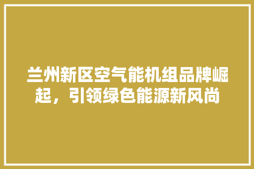兰州新区空气能机组品牌崛起，引领绿色能源新风尚 洗衣机