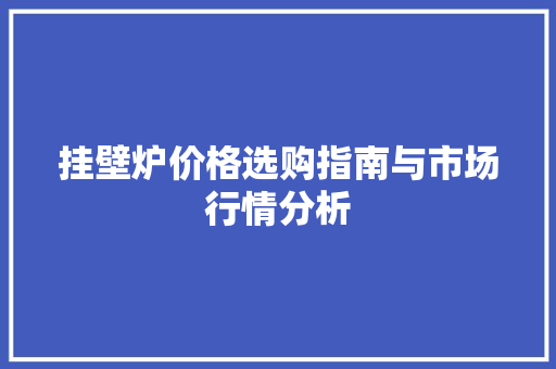 挂壁炉价格选购指南与市场行情分析 家具修理