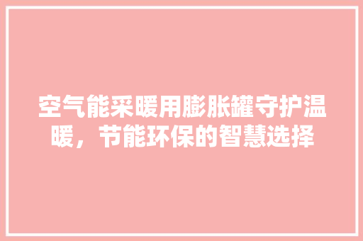 空气能采暖用膨胀罐守护温暖，节能环保的智慧选择 家具修理