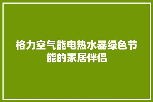 格力空气能电热水器绿色节能的家居伴侣 龙头管件