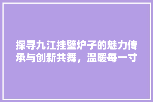 探寻九江挂壁炉子的魅力传承与创新共舞,温暖每一寸空间 旧房改造 探寻九江挂壁炉子的魅力传承与创新共舞,温暖每一寸空间 旧房改造