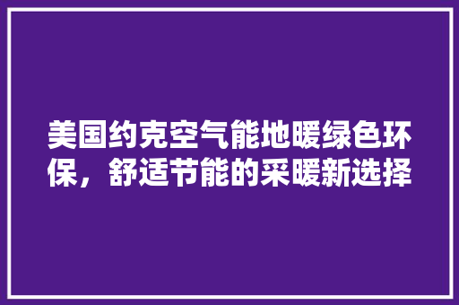 美国约克空气能地暖绿色环保，舒适节能的采暖新选择 翻新改色
