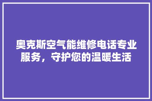 奥克斯空气能维修电话专业服务，守护您的温暖生活 家具修理
