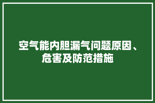 空气能内胆漏气问题原因、危害及防范措施 冰箱