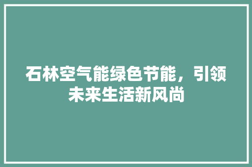 石林空气能绿色节能，引领未来生活新风尚 洗衣机