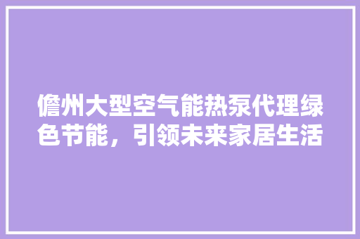 儋州大型空气能热泵代理绿色节能，引领未来家居生活新潮流 灯具安装