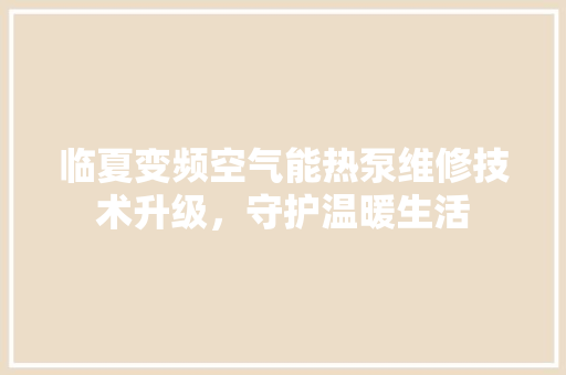 临夏变频空气能热泵维修技术升级，守护温暖生活 洗衣机