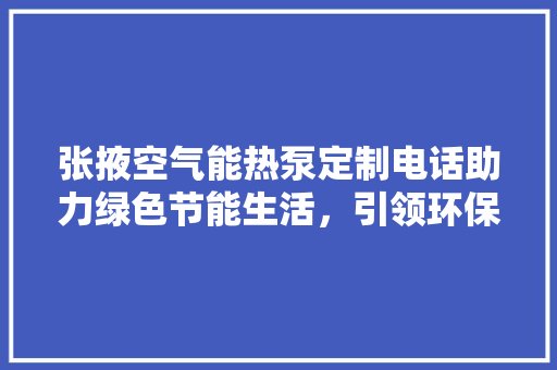 张掖空气能热泵定制电话助力绿色节能生活，引领环保潮流 灯具安装