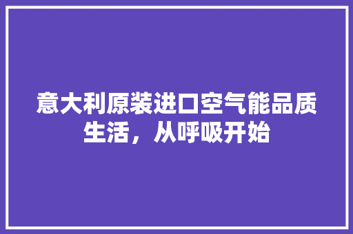 意大利原装进口空气能品质生活，从呼吸开始 家具修理