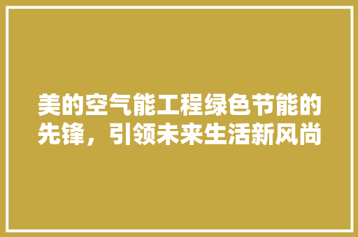 美的空气能工程绿色节能的先锋，引领未来生活新风尚 洗衣机