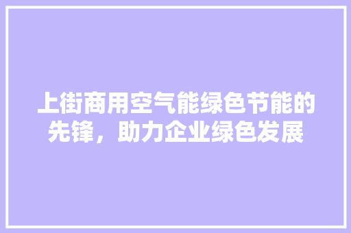 上街商用空气能绿色节能的先锋，助力企业绿色发展 洁具维修