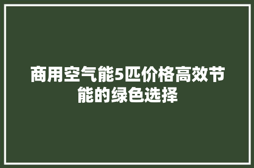 商用空气能5匹价格高效节能的绿色选择 洗衣机