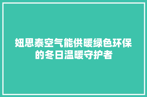 妞思泰空气能供暖绿色环保的冬日温暖守护者 洗衣机