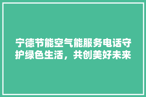 宁德节能空气能服务电话守护绿色生活，共创美好未来 旧房改造