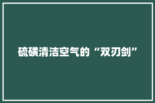 硫磺清洁空气的“双刃剑” 灯具安装