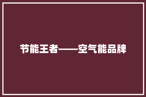 节能王者——空气能品牌 灯具安装