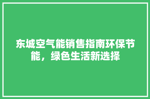 东城空气能销售指南环保节能，绿色生活新选择 空调
