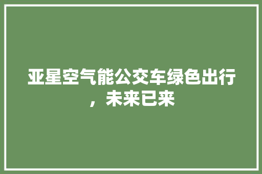亚星空气能公交车绿色出行，未来已来 家具修理