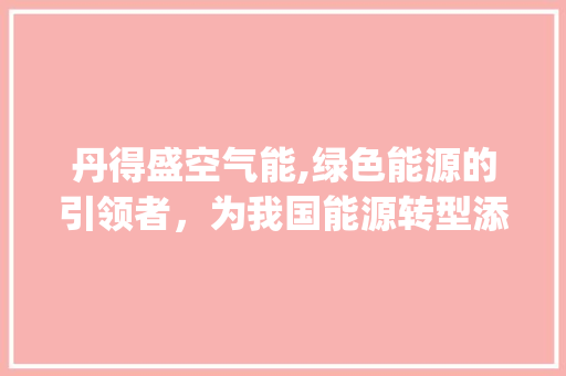 丹得盛空气能,绿色能源的引领者，为我国能源转型添砖加瓦_丹得盛空气能 丹得盛空气能,绿色能源的引领者，为我国能源转型添砖加瓦_丹得盛空气能 家电维护