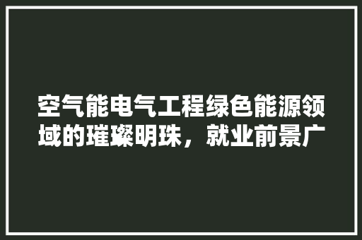 空气能电气工程绿色能源领域的璀璨明珠，就业前景广阔 灯具安装