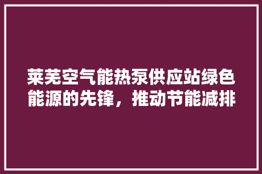 莱芜空气能热泵供应站绿色能源的先锋，推动节能减排的践行者 局部翻新