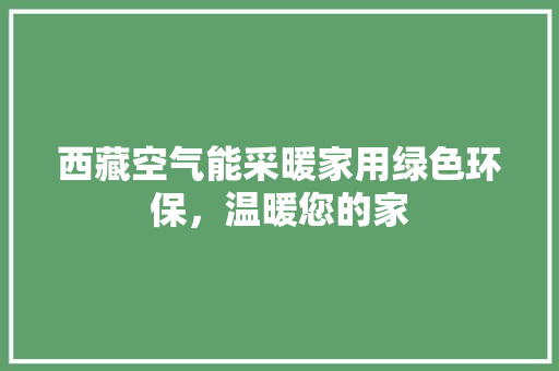西藏空气能采暖家用绿色环保，温暖您的家 旧房改造