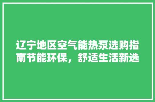 辽宁地区空气能热泵选购指南节能环保，舒适生活新选择 热水器