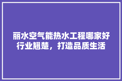丽水空气能热水工程哪家好行业翘楚，打造品质生活 灯具安装