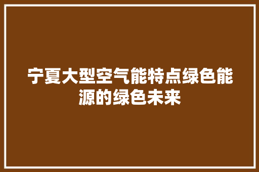 宁夏大型空气能特点绿色能源的绿色未来 洗衣机