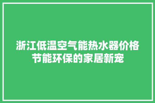 浙江低温空气能热水器价格节能环保的家居新宠 龙头管件