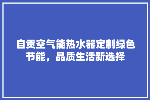 自贡空气能热水器定制绿色节能，品质生活新选择 冰箱