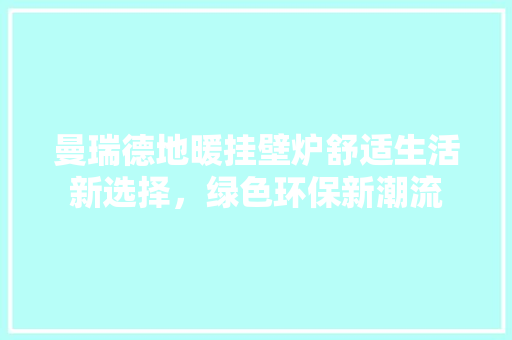 曼瑞德地暖挂壁炉舒适生活新选择，绿色环保新潮流 灯具安装