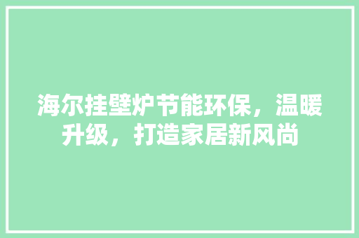 海尔挂壁炉节能环保，温暖升级，打造家居新风尚 翻新改色