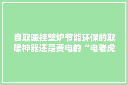 自取暖挂壁炉节能环保的取暖神器还是费电的“电老虎”权威告诉你真相 旧房改造