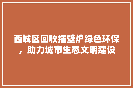 西城区回收挂壁炉绿色环保，助力城市生态文明建设 清洁保养